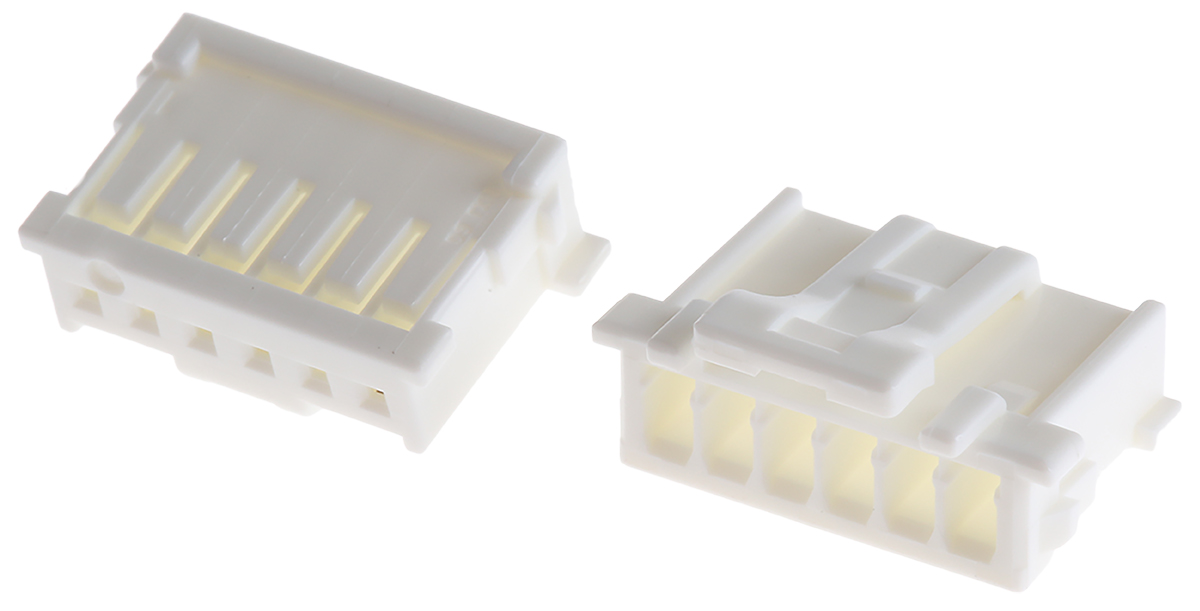 Molex, MicroClasp Female Connector Housing, 2mm Pitch, 6 Way, 1 Row