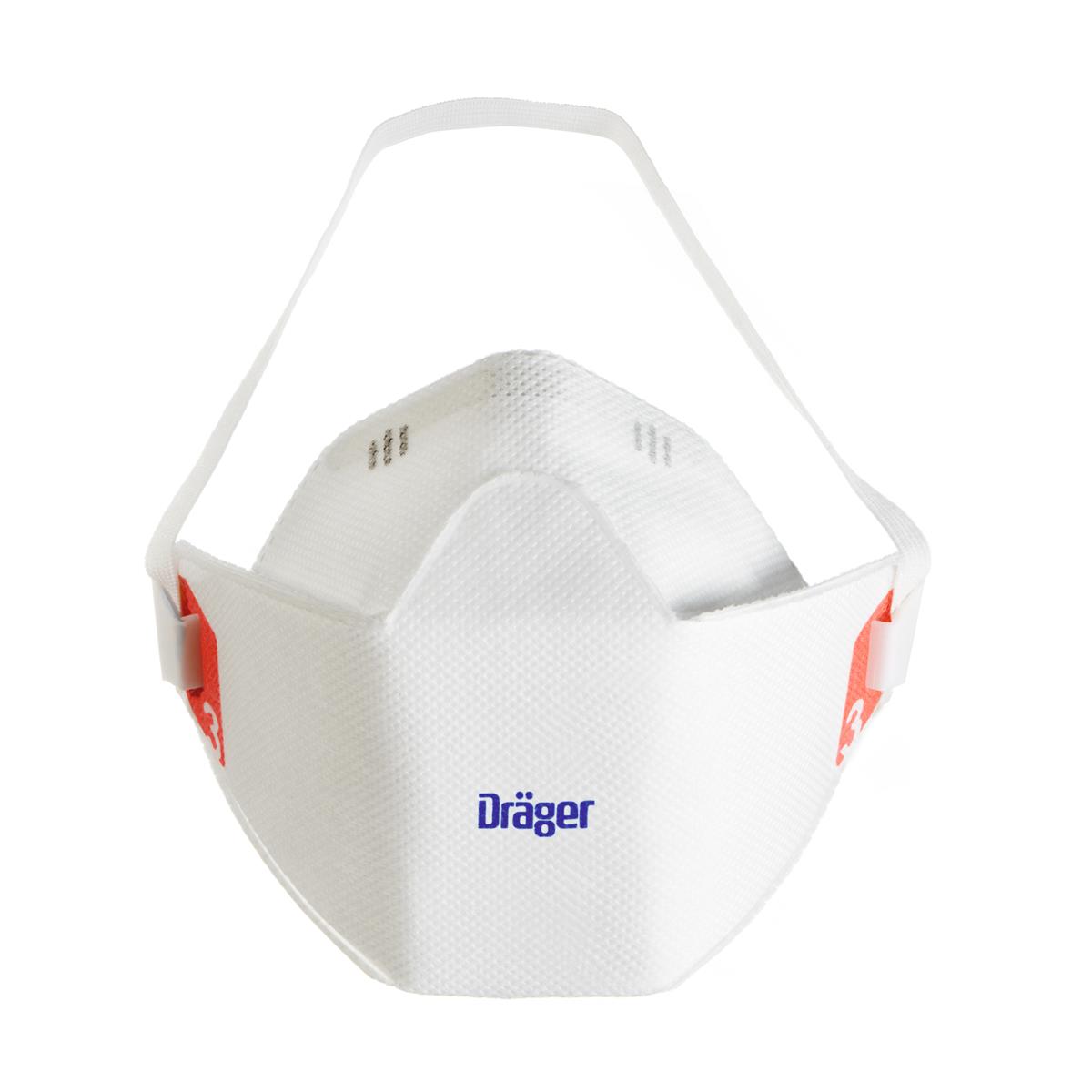 DRAEGER X-plore 1930 Series Disposable Respirator, FFP3, Non-Valved, Fold Flat