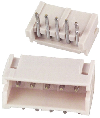 JST ZH Series Right Angle Through Hole PCB Header, 5 Contact(s), 1.5 mm Pitch, 1 Row, Shrouded