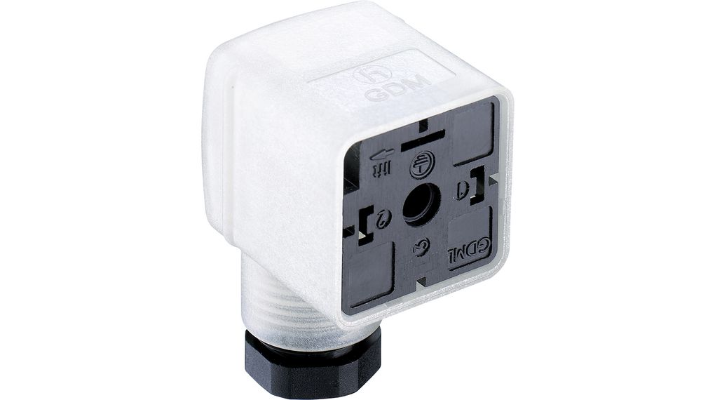 Hirschmann GDM21F6-L12-10D 3 + PE DIN 43650 A, Female DIN 43650 Solenoid Connector, 250 V Voltage