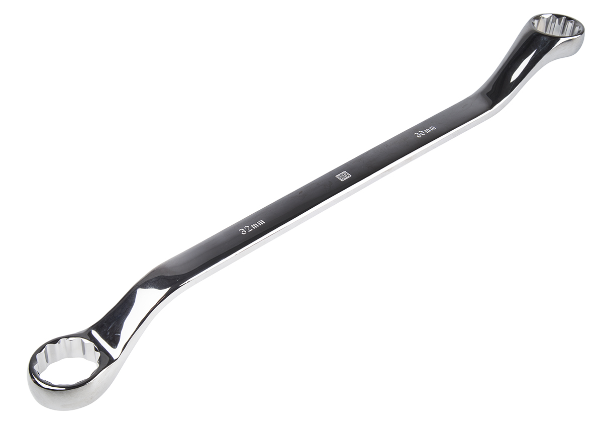 RS PRO Offset Ring Spanner, 30mm, Metric, Double Ended