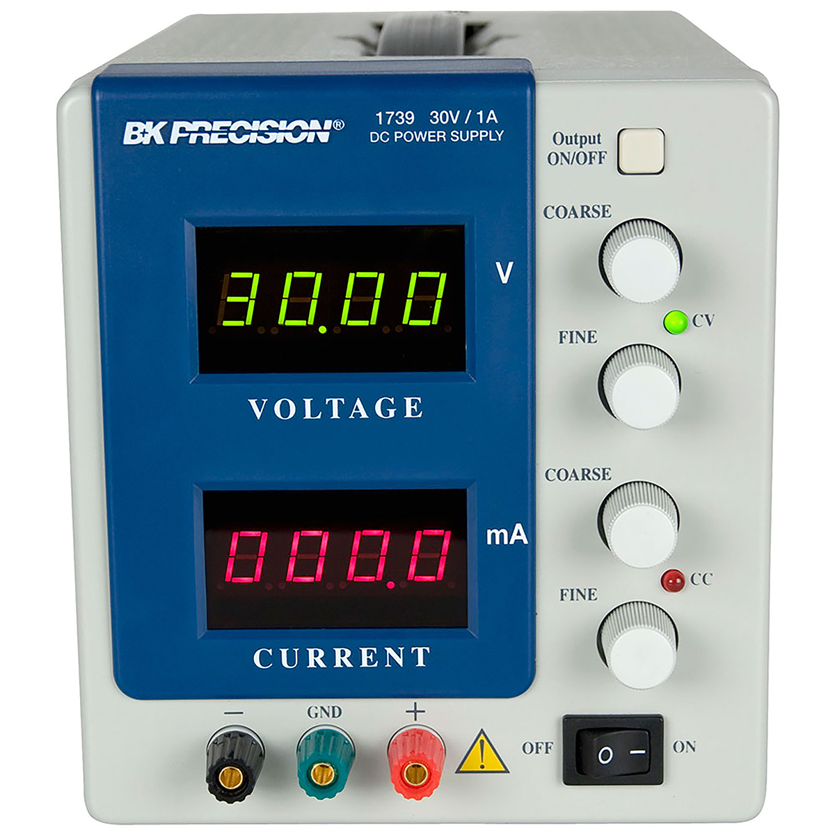 BK Precision 1739 Series Digital Bench Power Supply, 0 → 30V, 0 → 999.9mA, 1-Output, ≤70W - UKAS