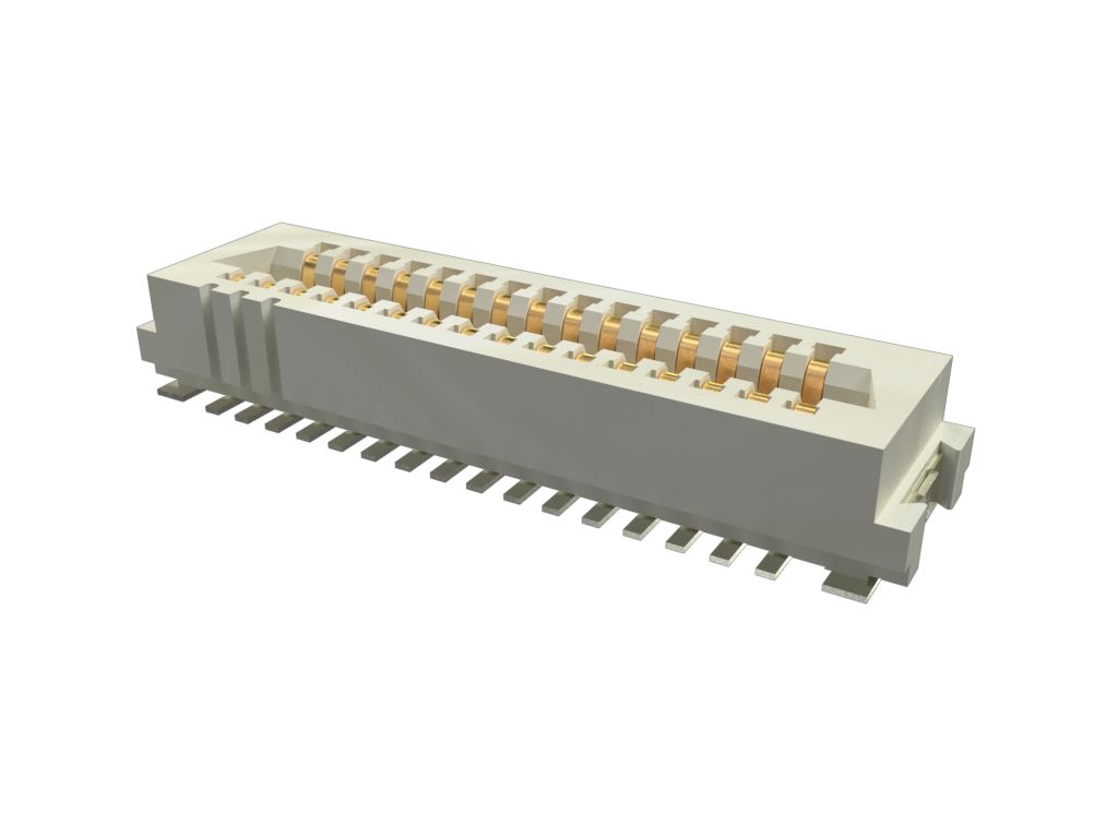 Amphenol Communications Solutions Conan Lite Series Straight, Vertical PCB Mount PCB Socket, 31-Contact, 1mm Pitch,
