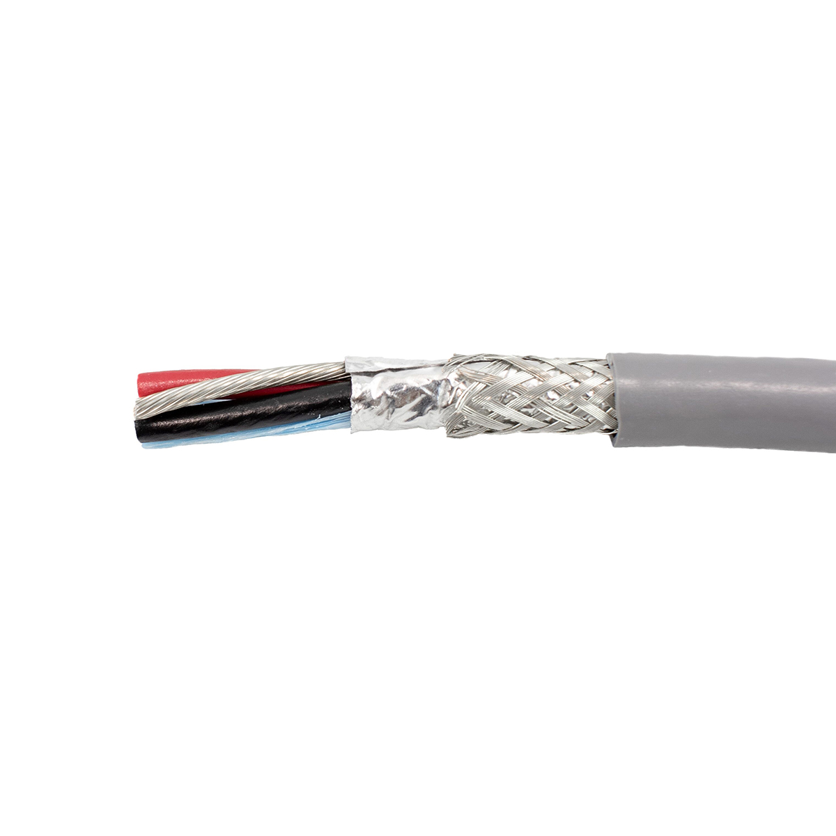 Alpha Wire Alpha Essentials Communication & Control Control Cable, 3 Cores 24 AWG, Screened, 30 m, Grey Polyvinyl