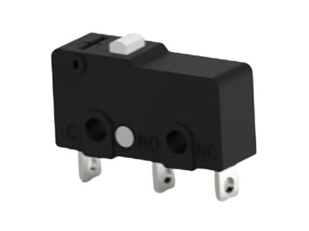 TE Connectivity Pin Plunger Snap Action Micro Switch, Solder Terminal, 3A at 30VDC, 3A at 250VAC, 5A at 125VAC, SPDT