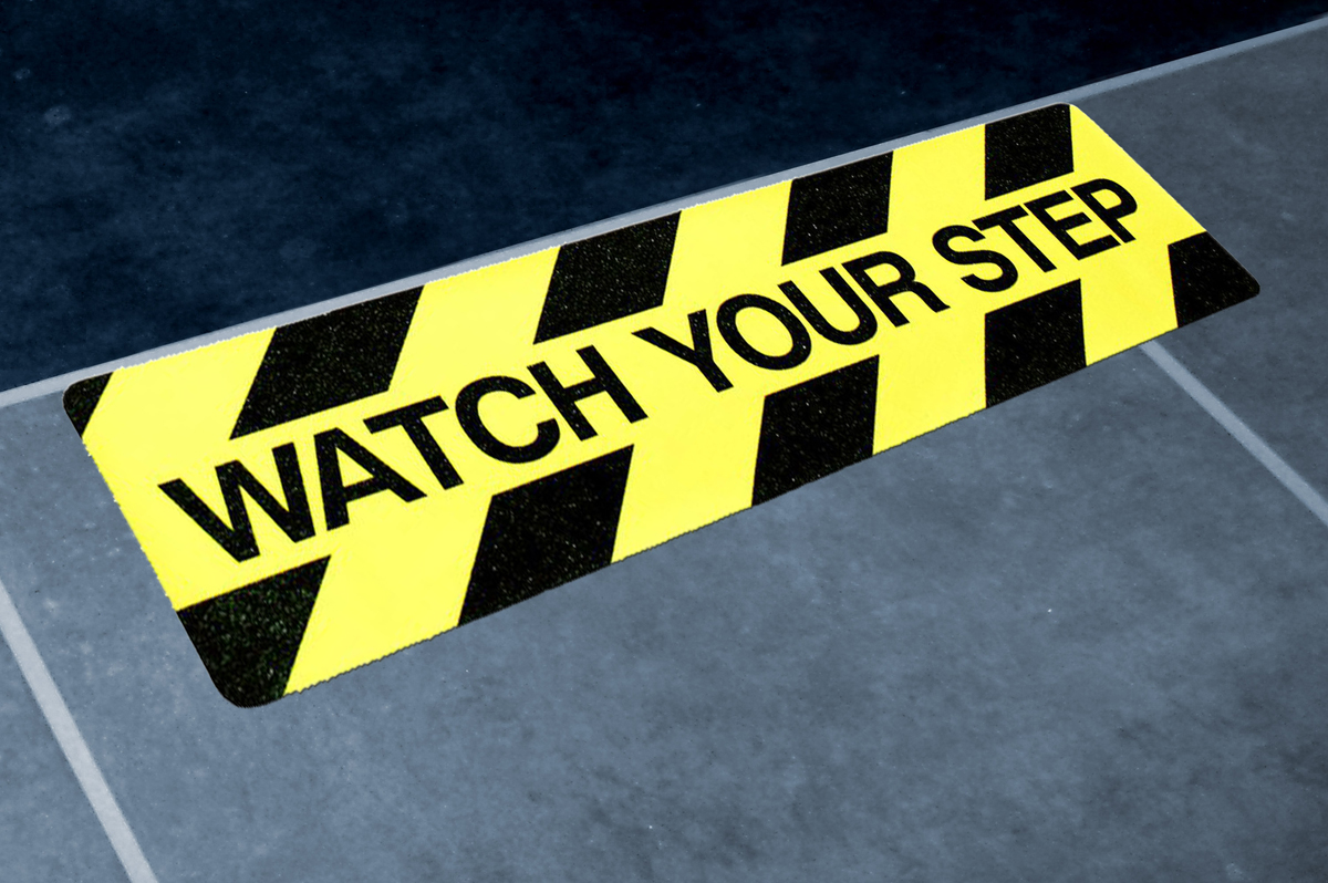 RS PRO General Hazard Hazard & Warning Label (English)