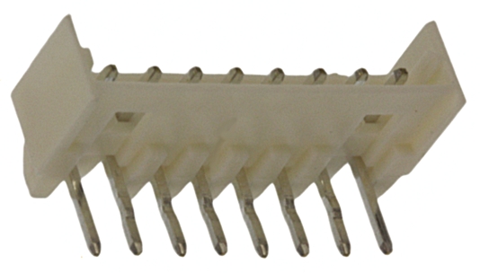 Molex Micro-Latch Series Right Angle Through Hole PCB Header, 8 Contact(s), 2 mm Pitch, 1 Row, Shrouded