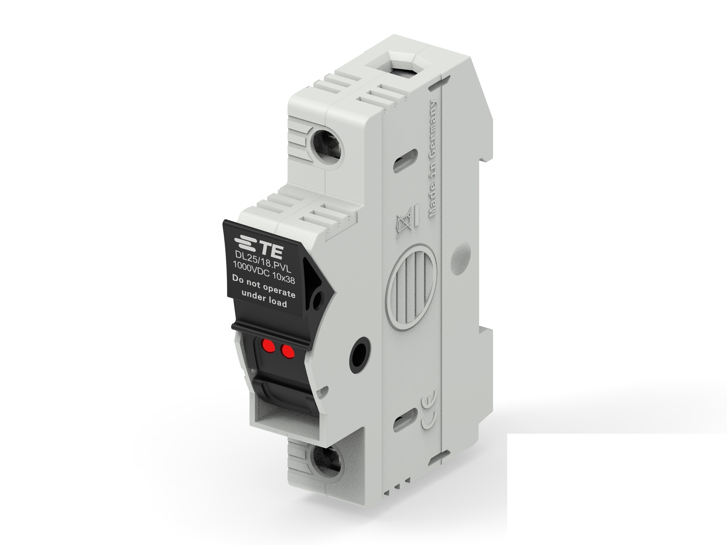 TE Connectivity 30A Fuse Holder for 10 x 38mm Fuse, 1P, 600V