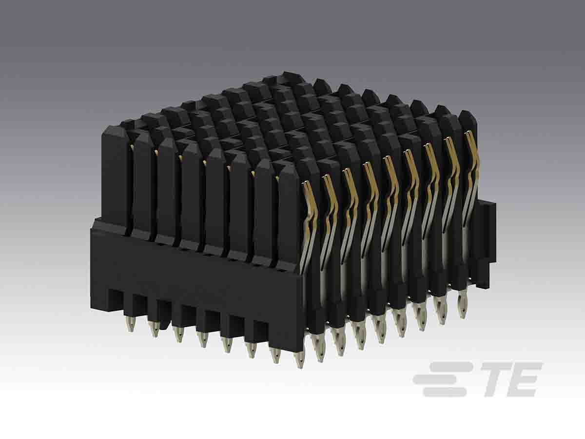 TE Connectivity, MULTIGIG RT 2-R 1.8mm Pitch High Speed Backplane Connector, Female, Vertical, 8 Column, 9 Row, 72 Way,