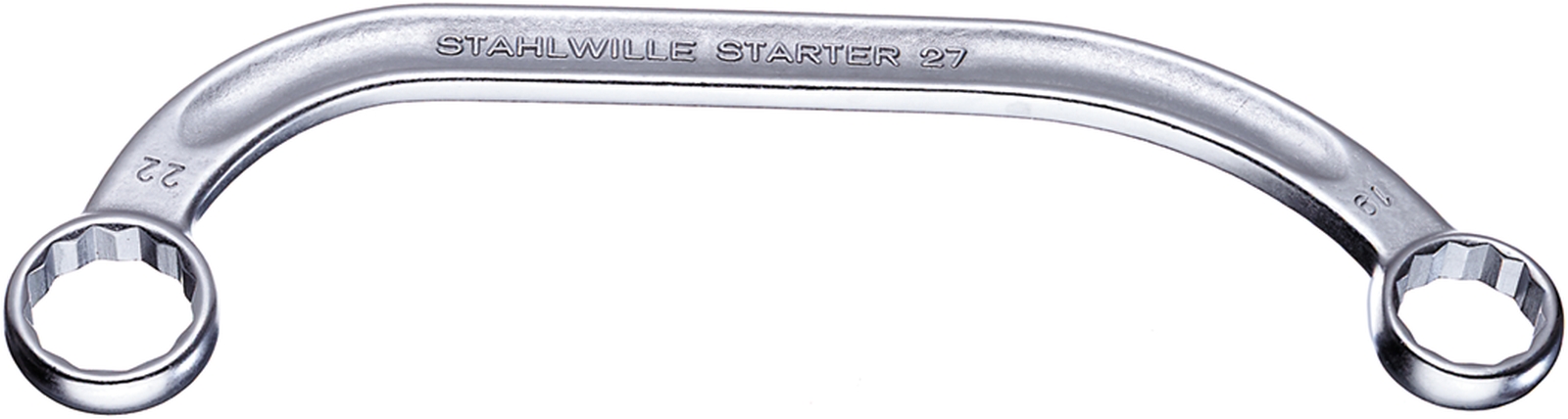 STAHLWILLE 4109 Series Double Ended Open Spanner, 16 x 18mm, 1-1/8in, Metric, 200 mm Overall