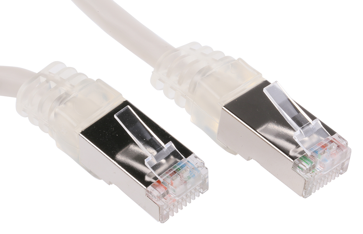 Decelect, 5m Cat5, Grey RJ45 to Male RJ45 Male, F/UTP Shielded, Terminated