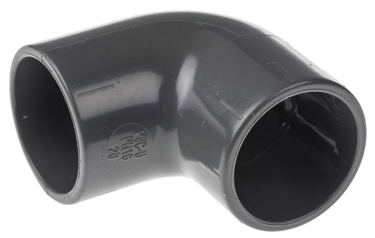 Georg Fischer Plastic Pipe Fitting, 90° Elbow, 20mm
