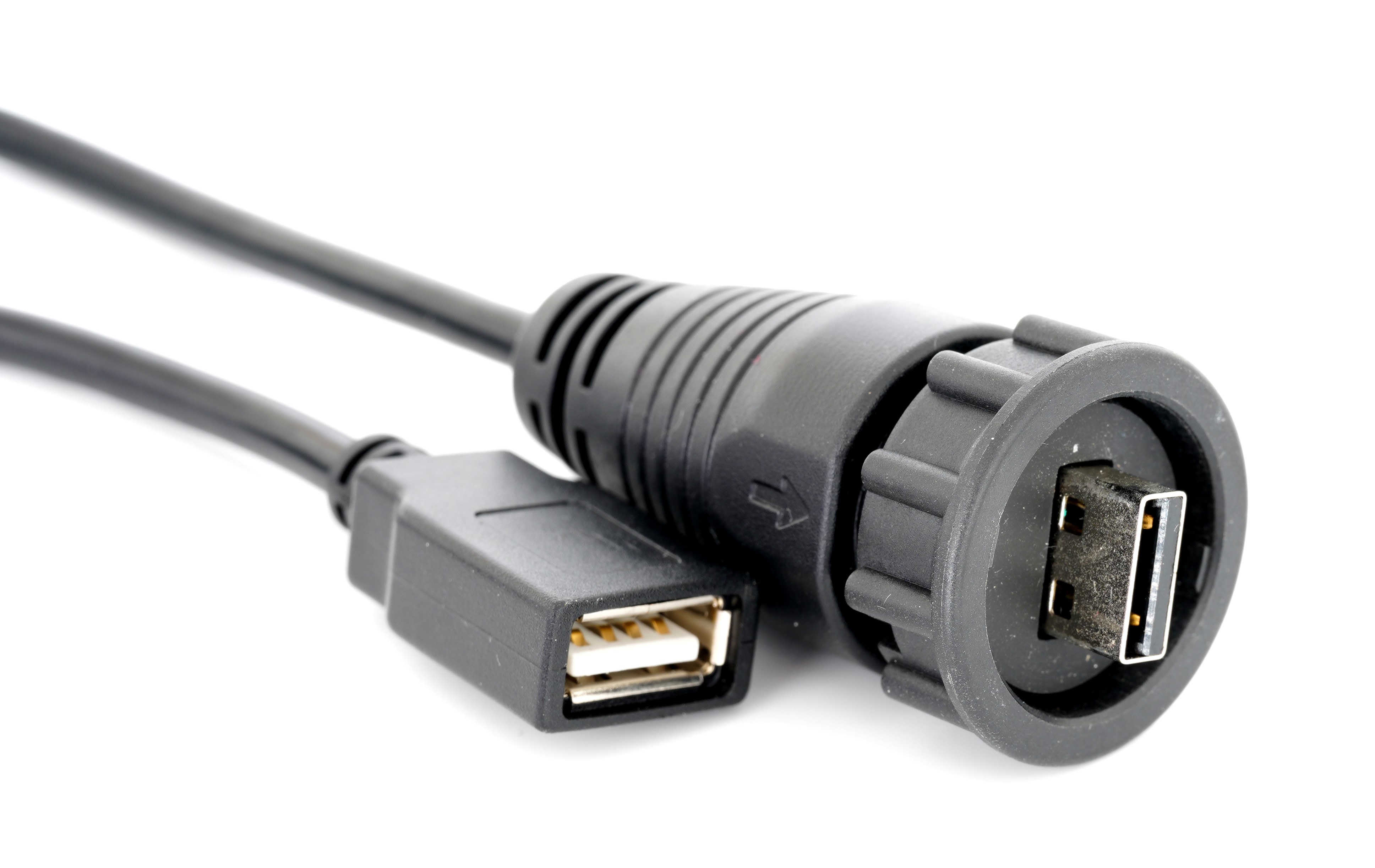 RS PRO USB 2.0, Male USB A to Female USB A, 2m