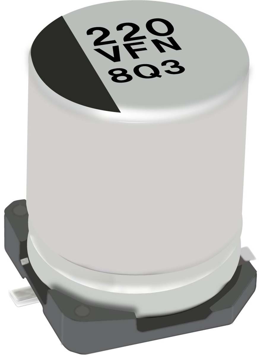 Panasonic 82μF Aluminium Electrolytic Capacitor 80V dc, Surface Mount - EEEFN1K820UP