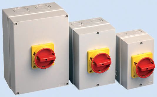 Allen Bradley 6P Pole Isolator Switch - 40A Maximum Current, 18.5kW Power Rating, IP66