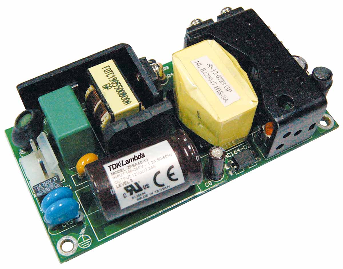 TDK-Lambda Switching Power Supply, ZPSA40-12, 12V dc, 40W, 1 Output, 90 V ac, 264 V ac Input Voltage