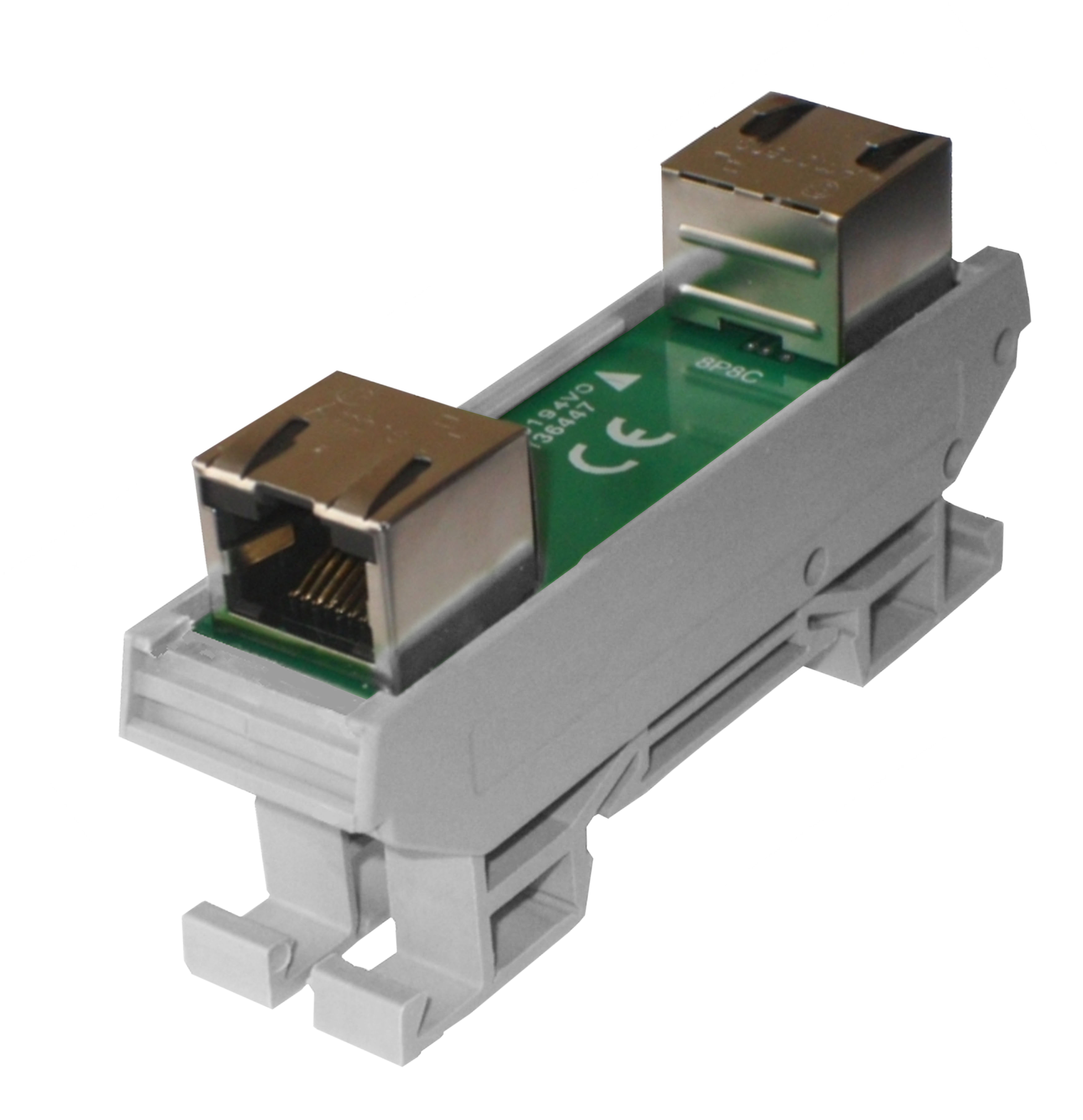 CAMDENBOSS CIM Series 2-Contact Socket Interface Module, RJ45 Connector, DIN Rail, 500mA