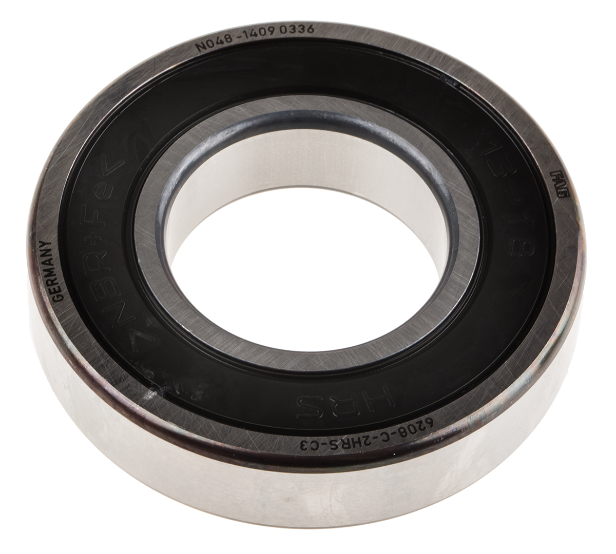 FAG 6208-C-2HRS-C3 1 Row Ball Bearing - 40 mm ID, 80 mm OD