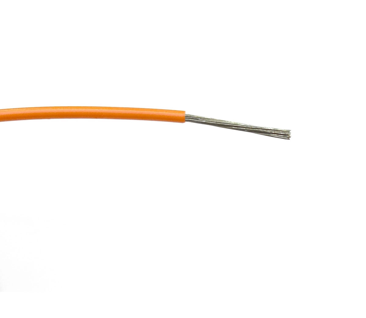 RS PRO Orange 1mm²mm² Hook Up Wire, 18 AWG, 32/0.2 mm, 100m, PVC Insulation