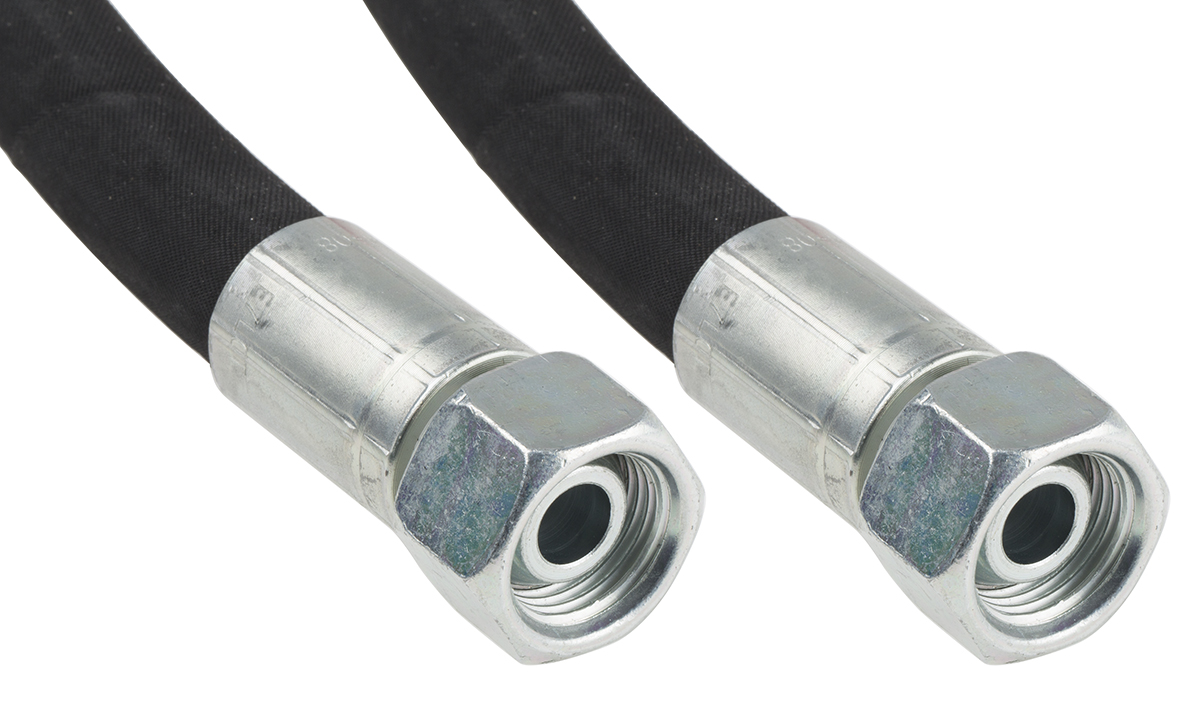 RS PRO 856mm Synthetic Rubber Hydraulic Hose Assembly, 275bar Max Pressure