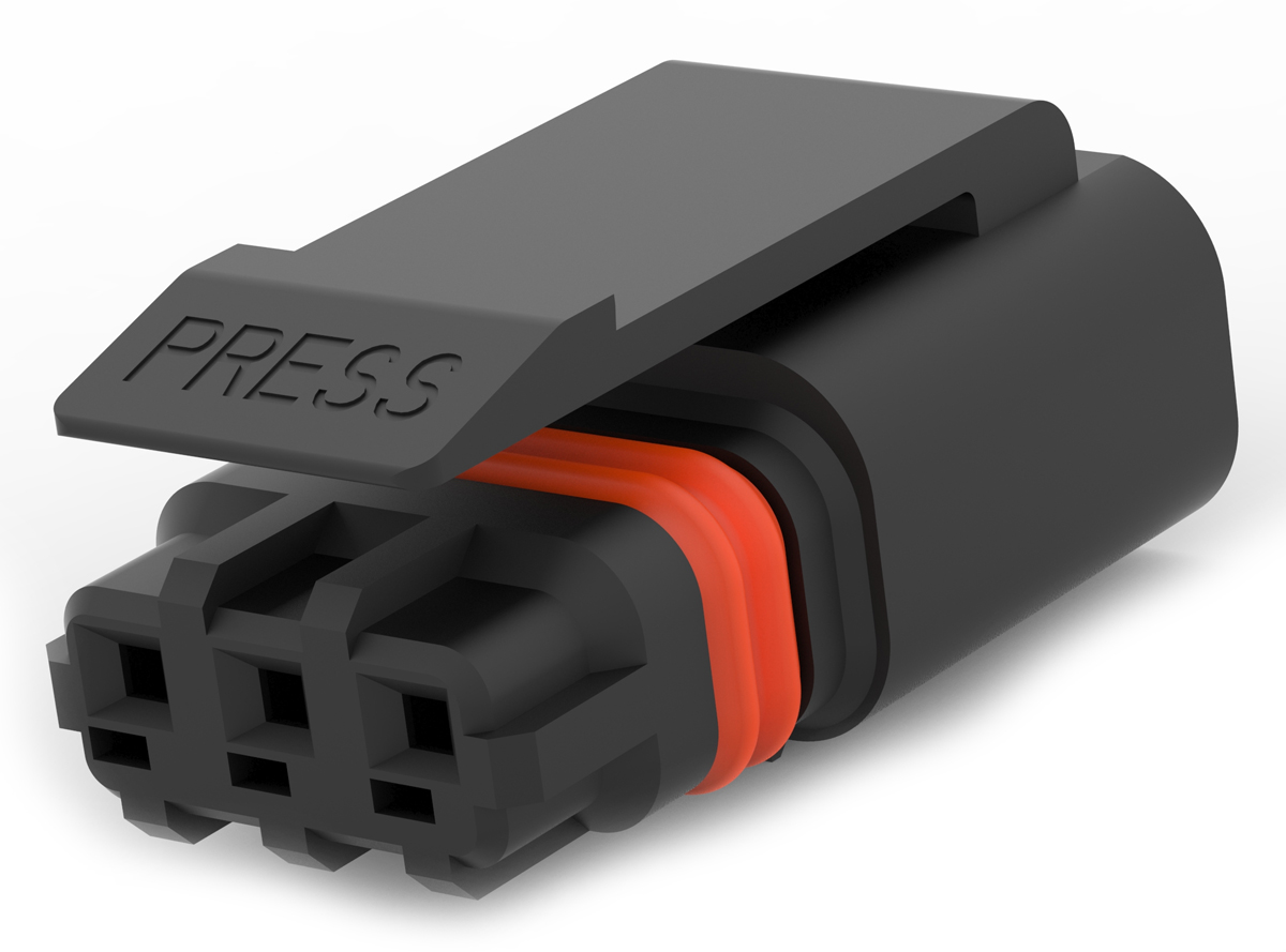 TE Connectivity SlimSeal Connector Miniature Series Miniature, 3-Pole, Male, 3-Way, Cable Mount, 5A, IP67