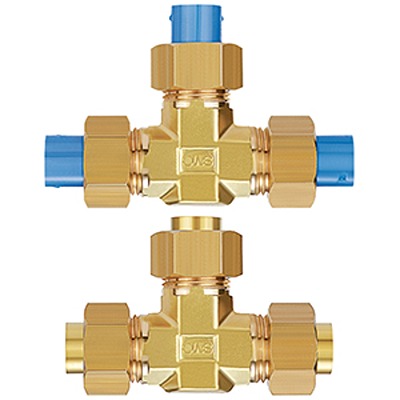 SMC KF Series Union Tee, 6 mm to 6 mm, Tube-to-Tube Connection Style, KFT06-00