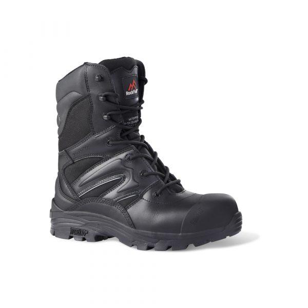 Rockfall Black Non Metallic Toe Capped Safety Boots, UK 6, EU 39
