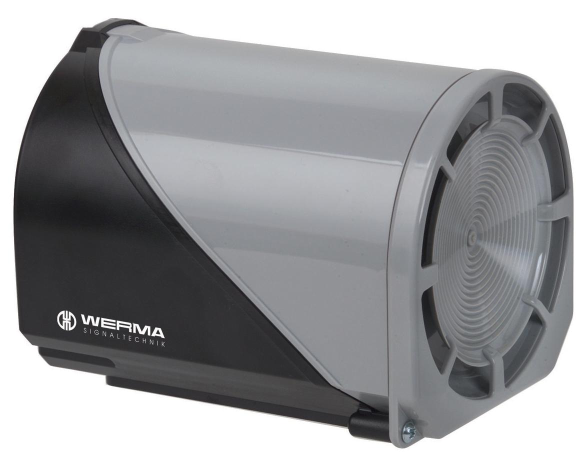 Werma 144 Series Electronic Sounder, 24 V, 105dB at 1 m, IP65, AC/DC, 32-Tone
