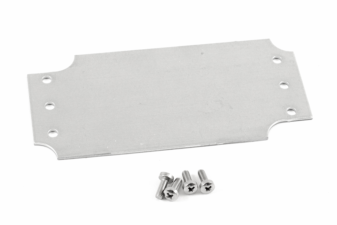 Hammond Steel Mounting Plate, 66mm W, 119mm L for Use with 1554 &amp; 1555 C, C2 &amp; D2 Enclosures, D