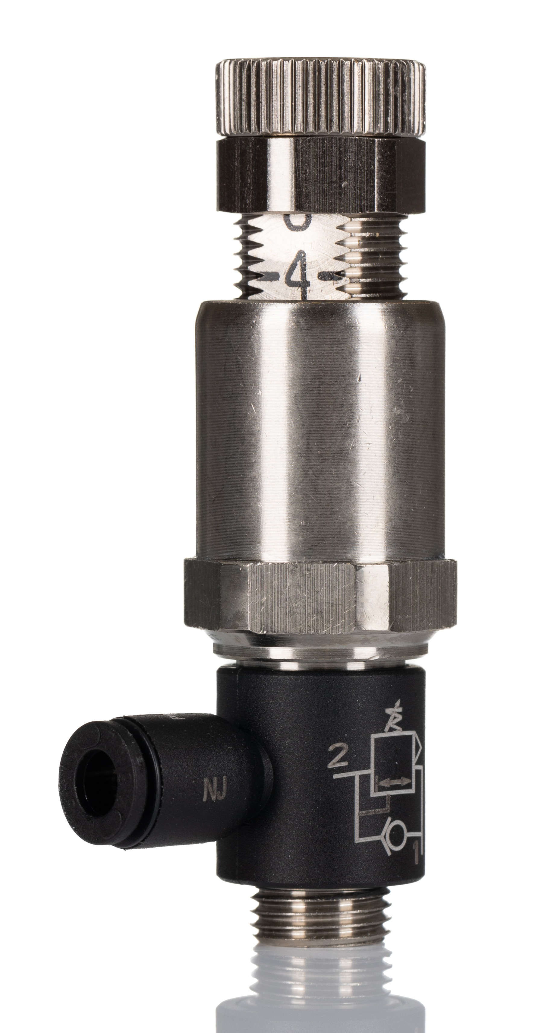 Legris 7300 Threaded Tube Regulator, G 1/8 Male x 4mm, 1/8 in