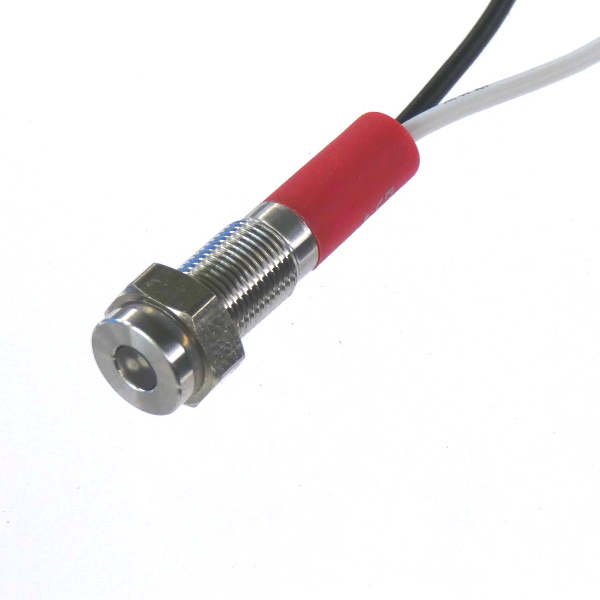 CML Innovative Technologies PL06SL Series White Panel LED, 240V, 6mm Mounting Hole Size, Lead Wires Termination, IP67