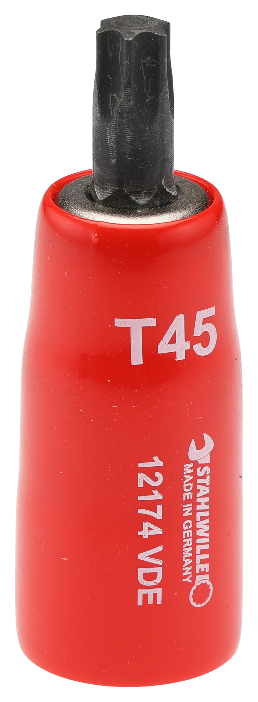 STAHLWILLE 3/8 in Drive Bit Socket, Torx Bit, T45, VDE/1000V, 67 mm Overall Length