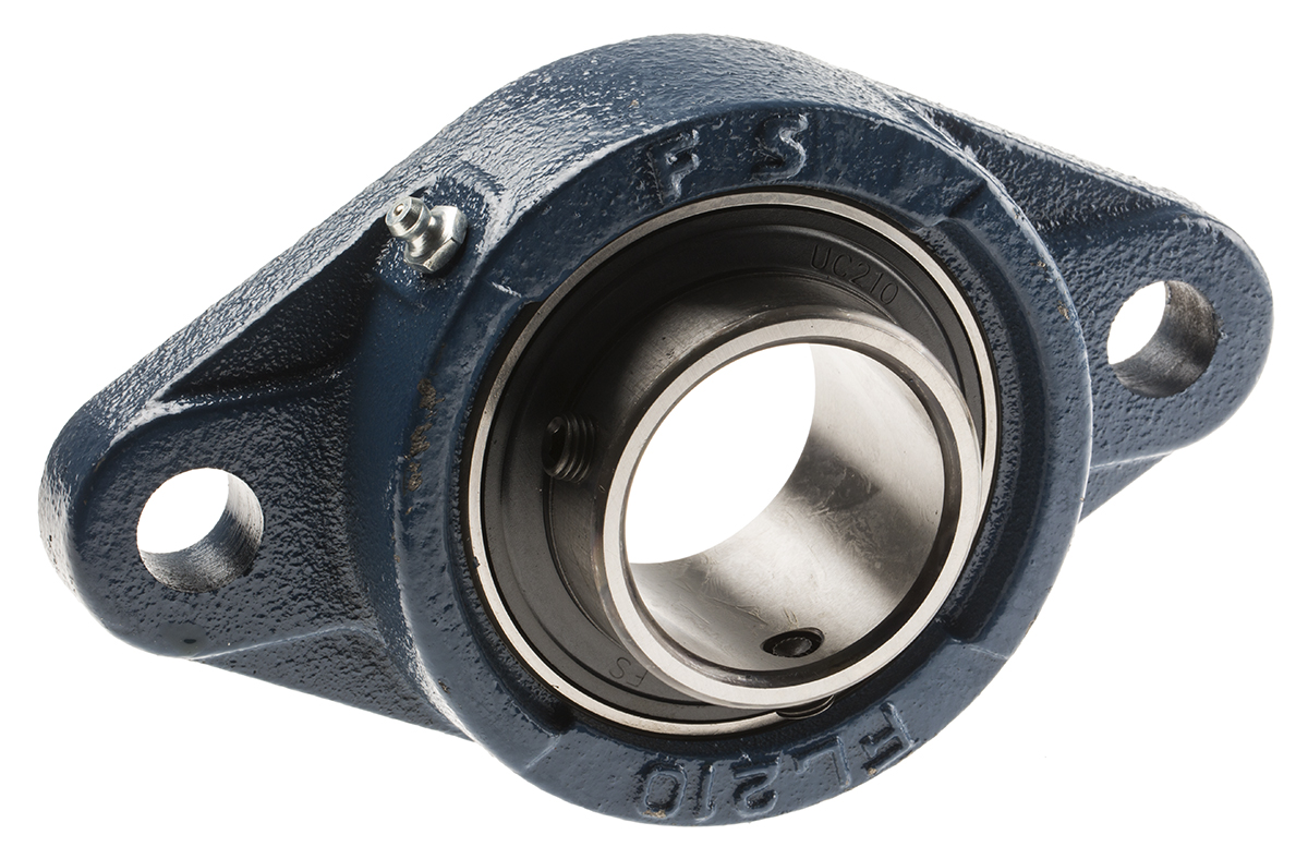 2 Hole Flange Bearing Unit 50mm ID