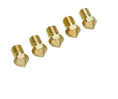 Ultimaker Nozzle Kit for use with Ultimaker 2+ / Olsson Block 0.25 mm, 0.4 mm, 0.6 mm, 0.8 mm