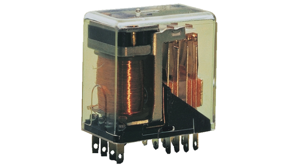 TE Connectivity Chassis Signal Relay, 24 V dc Coil, 2 A, DPDT