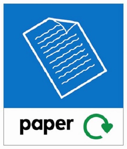 RS PRO Vinyl Adhesive Blue, White Safe Conditions Sign, Paper, English