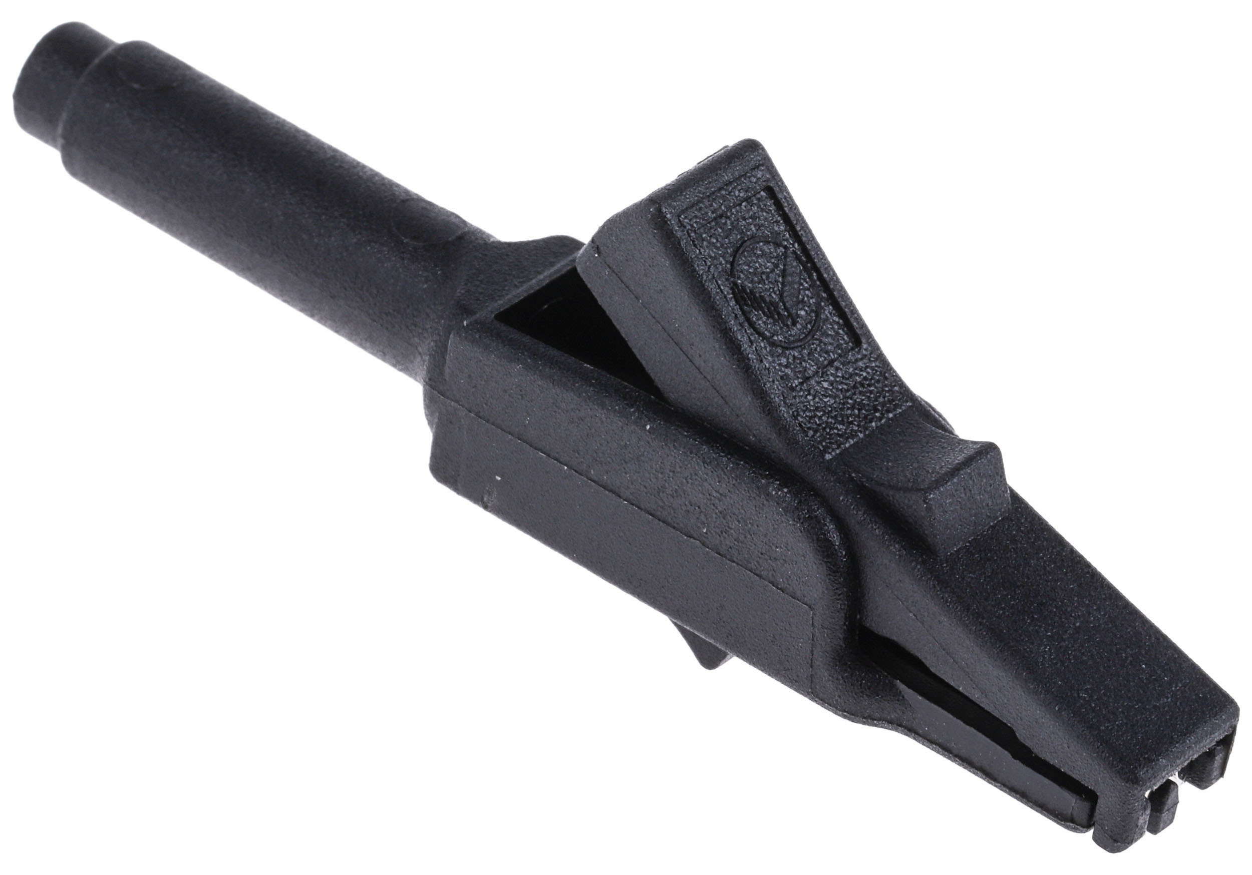 Hirschmann Test & Measurement Crocodile Clip 4 mm Connection, Bronze Contact, 15A, Black