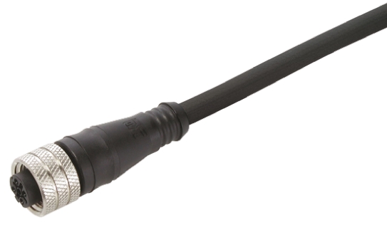 Brad from Molex Female M12 to Unterminated 4 way Free End Sensor Actuator Cable, 2 m