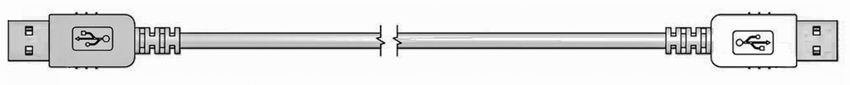 CONEC USB 2.0, Male USB A to Male USB B, 2m