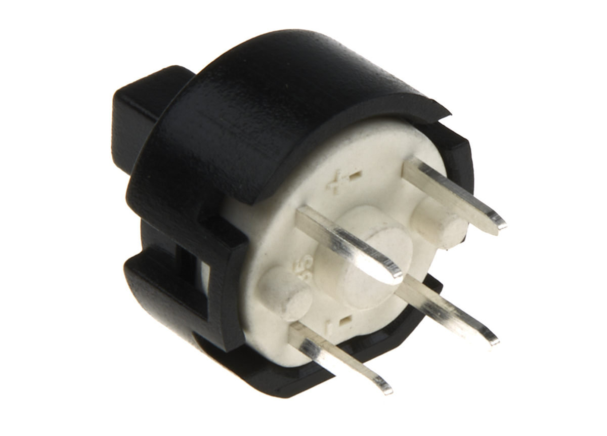 C & K Push Button Switch, Momentary, Through Hole, 11.4mm Cutout, SPST, 32V dc