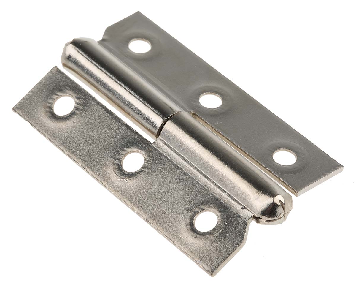 Pinet Steel Butt Hinge with a Lift-off Pin, Screw Fixing, 50mm x 30mm x 1.2mm
