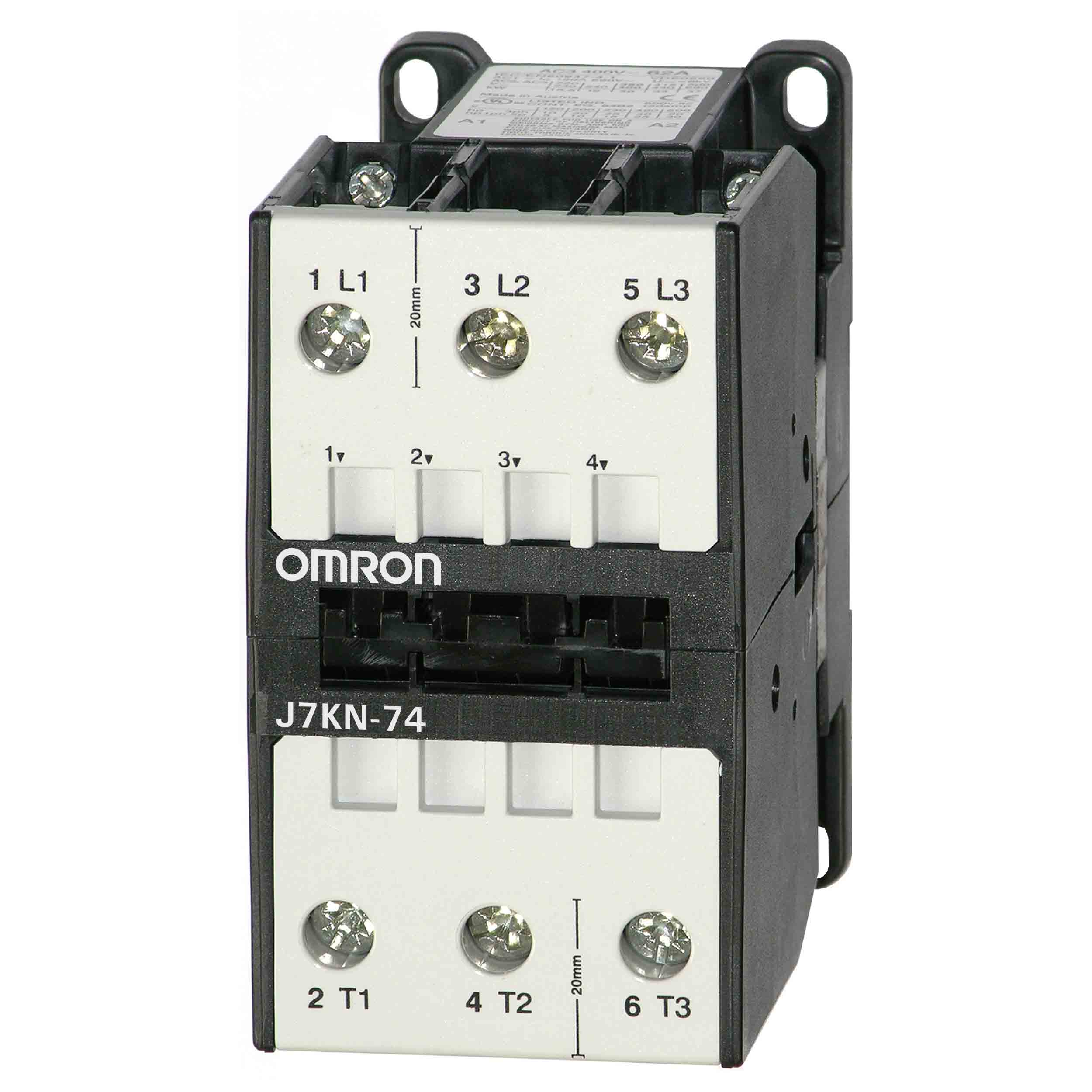 Omron Contactor, 24 V dc Coil, 3-Pole, 74 A, 37 kW