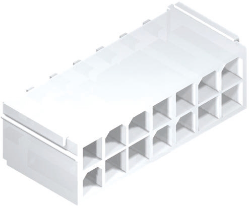 Molex Mini-Fit Jr Series Straight Through Hole PCB Header, 18 Contact(s), 4.2 mm Pitch, 2 Row, Shrouded