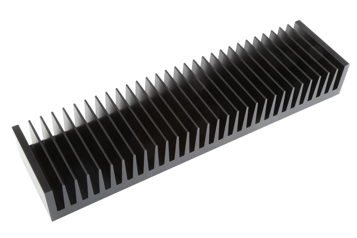 Fischer Elektronik Heatsink, Universal Rectangular Alu, 0.45K/W, 75 x 300 x 40mm