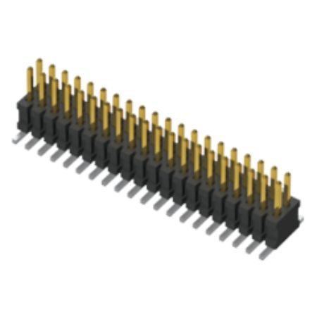 Samtec FTSH Series Vertical Through Hole Pin Header, 24 Contact(s), 1.27 mm Pitch, 2 Row, Unshrouded