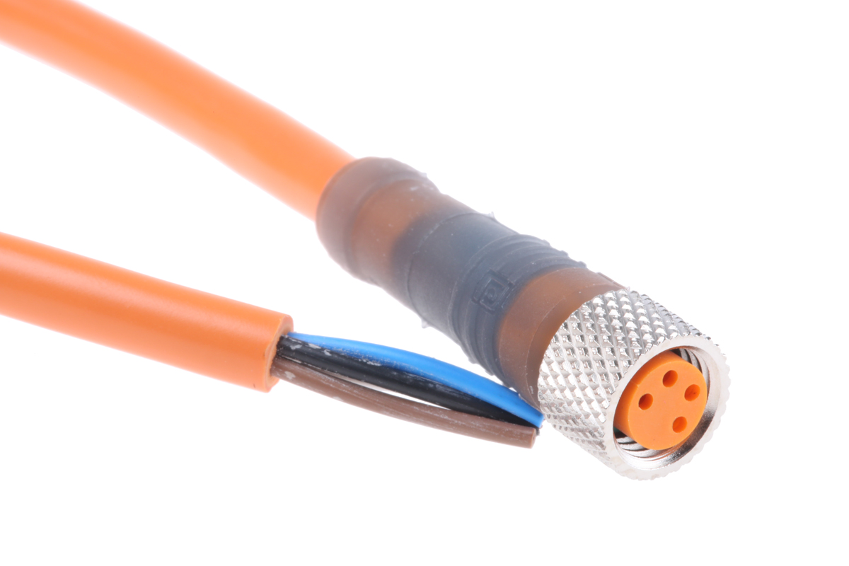 Lumberg Automation Female 8 way M8 to Free End Sensor Actuator Cable, 2 m