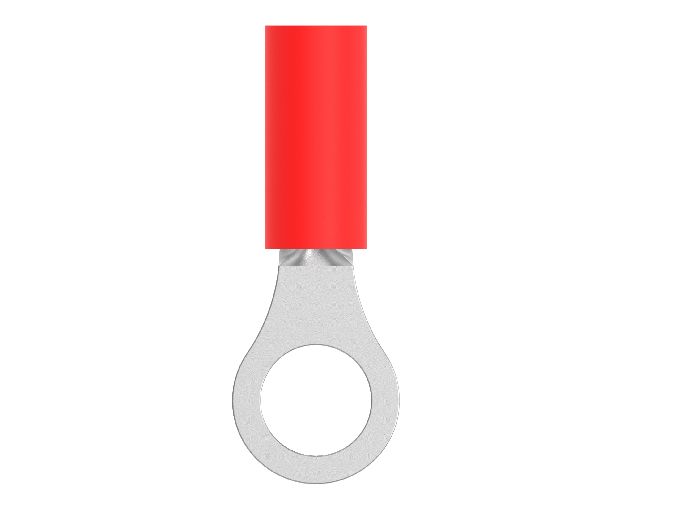 TE Connectivity, PIDG Insulated Ring Terminal, M5 Stud Size
