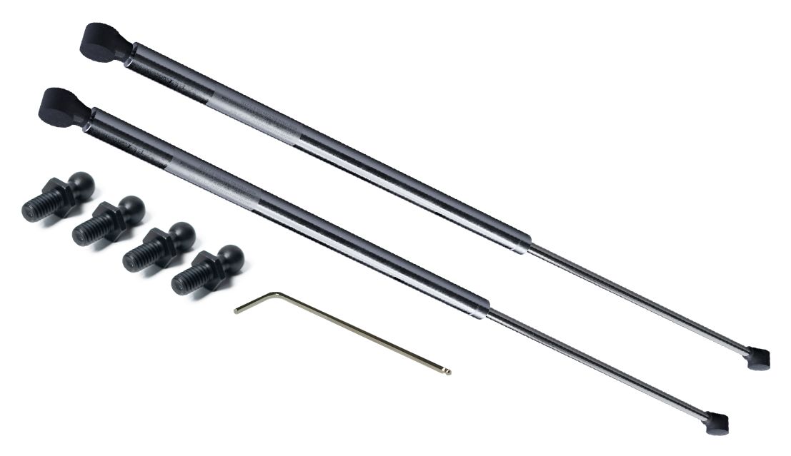 RS PRO Stainless Steel Gas Struts, with Ball & Socket Joint, 600.0mm Extended Length, 250.0mm Stroke Length