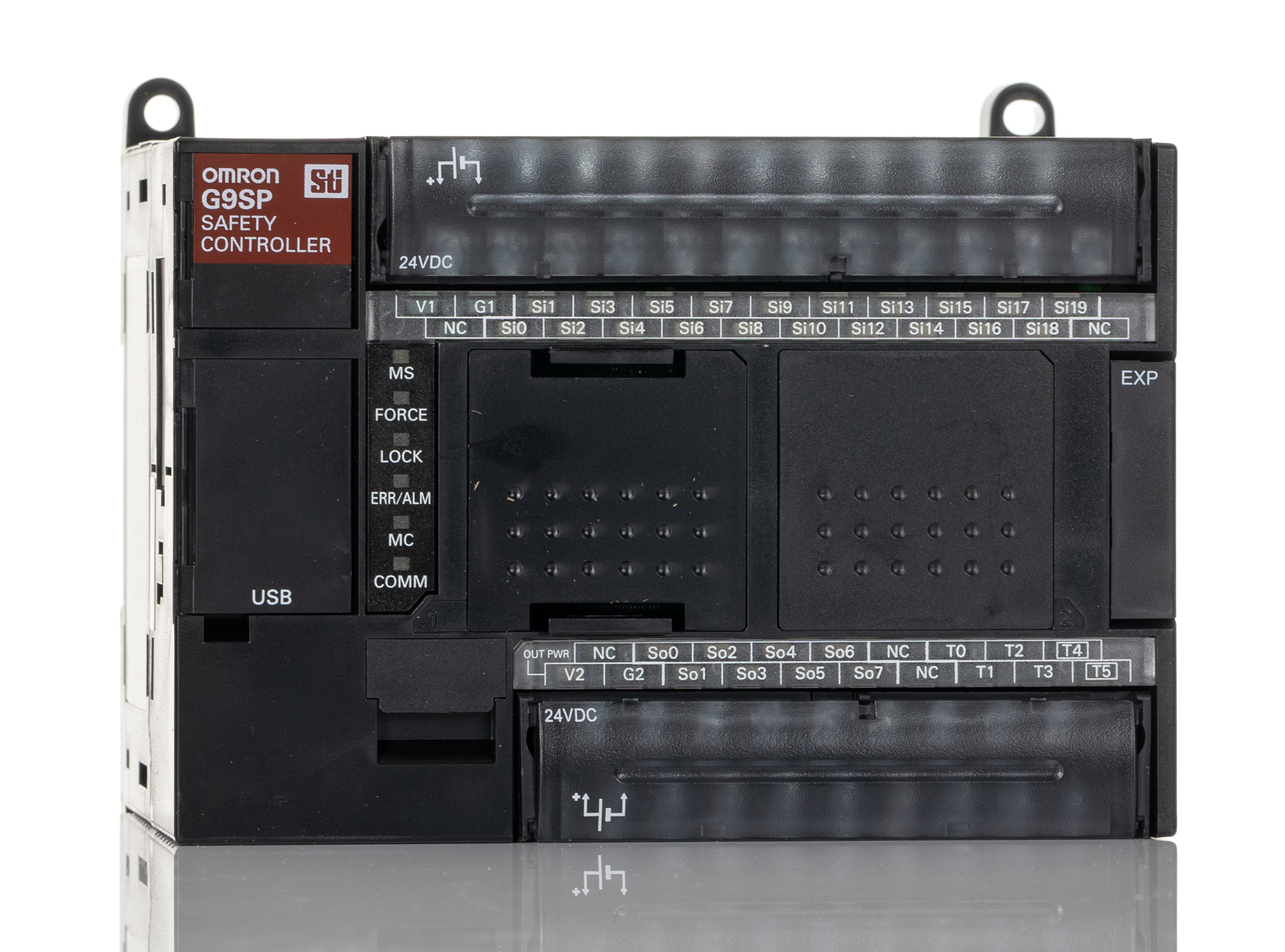 Omron G9SP Series Safety Controller, 20 Safety Inputs, 8 Safety Outputs, 24 V dc