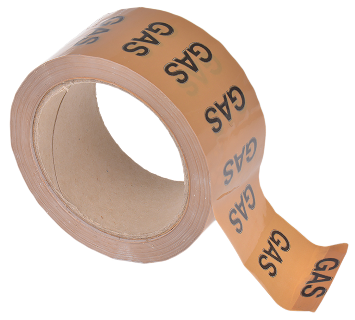 RS PRO Beige PP, Vinyl Pipe Marking Tape, text Gas, Dim. W 50mm x L 33m